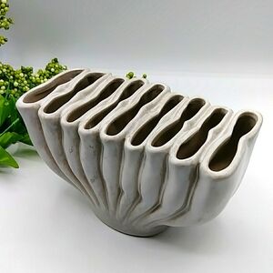 Beautiful Ruffle vase, Clymene or Ceramic Rhysome Vase